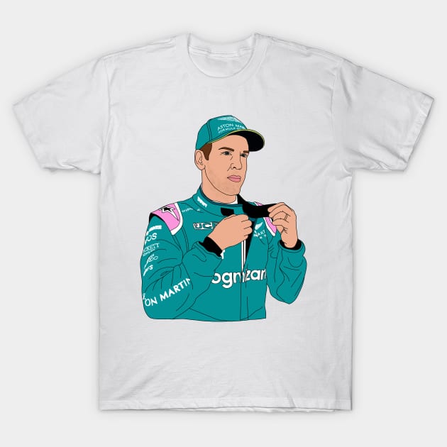 Sebastian Vettel- Aston Martin T-Shirt by crashstappen